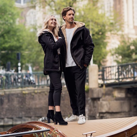 Men's Original Hemp Jacket BLACK by FRESHEMP (FHM) - Picture 2 of 10